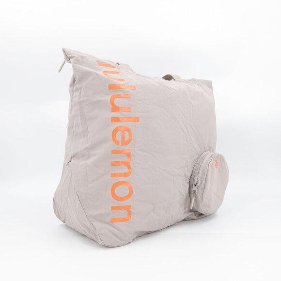 Lululemon Packable Large Tote 30L Raw Linen Beige OS - Picture 15 of 16